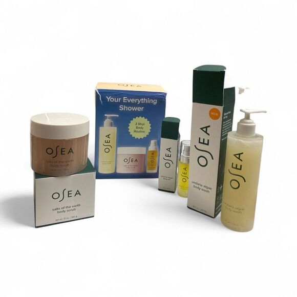 OSEA Malibu Skincare Lot – Undaria Algae Body Wash, Scrub, Body Oil NIB - Picture 1 of 1